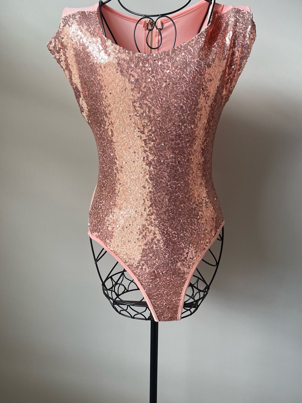 Sequin Rose Gold Bodysuit - Women's Intimates